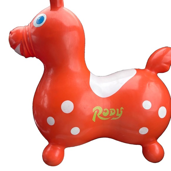 RODY Other - RODY ORANGE PONY HORSE VINTAGE 1984 LEDRA PLASTIC  RUBBER BOUNCING MADE IN ITALY